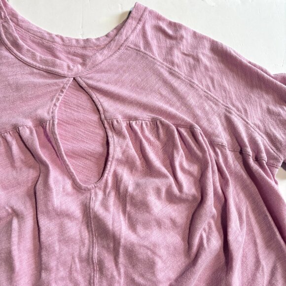 American Eagle Babydoll T-Shirt Pink-ish Purple Size Small Oversized - Picture 6 of 9